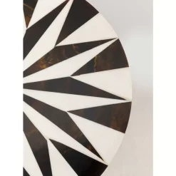 Beistelltisch Domero Star Braun Weis O25Cm