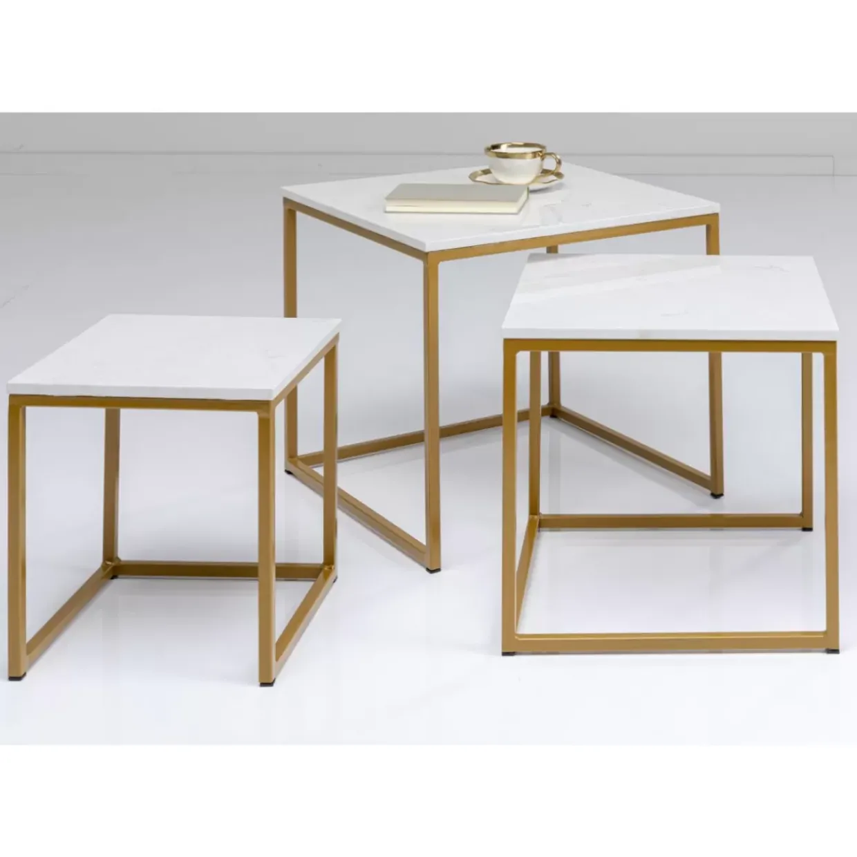 Beistelltisch Key West Gold (3/Set)