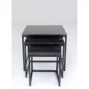 Beistelltisch Key West Schwarz (3/Set)