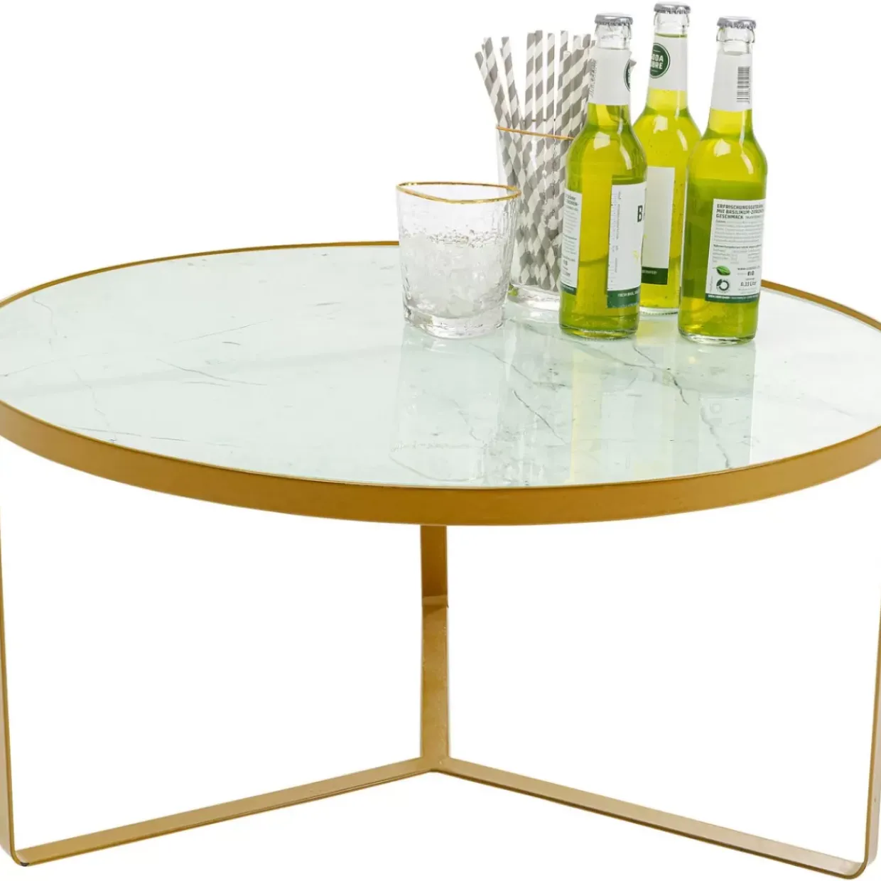 Beistelltisch Marble Gold O55