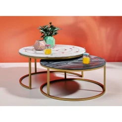 Beistelltisch Mystic Round (2/Set) O90Cm