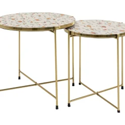 Beistelltisch Priya Weis (2/Set)
