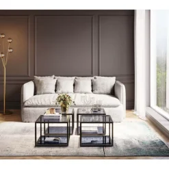 Beistelltisch Quadro Schwarz 50X50Cm