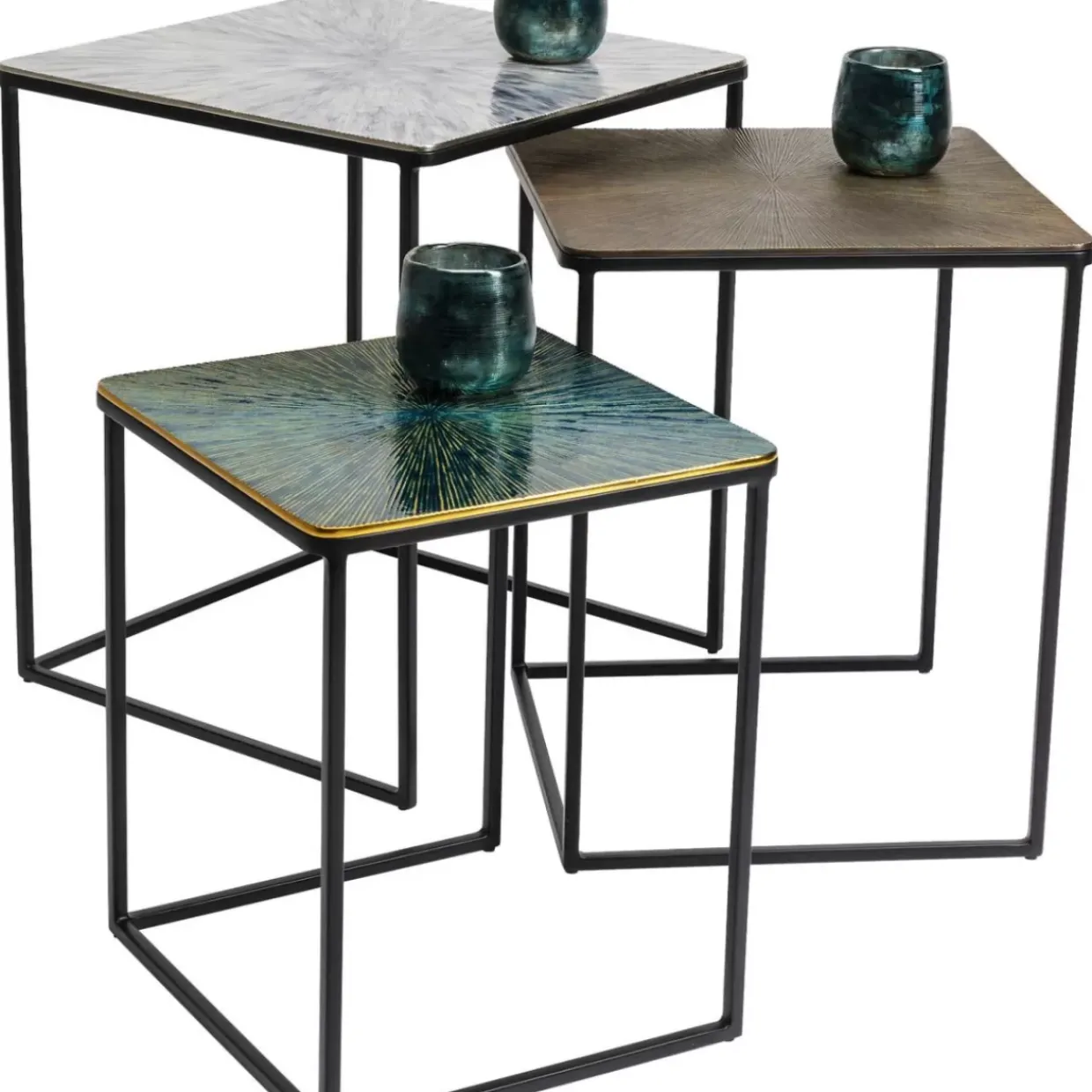 Beistelltisch Ray Square (3/Set)