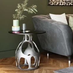 Beistelltisch Volcano Silber O60Cm