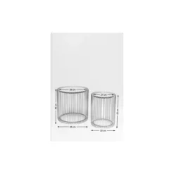 Beistelltisch Wire Copper (2/Set) O44Cm
