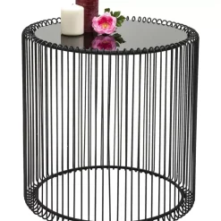 Beistelltisch Wire Schwarz (2/Set) O44Cm