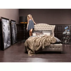 Bett City Spirit Linen Natural 180X200Cm