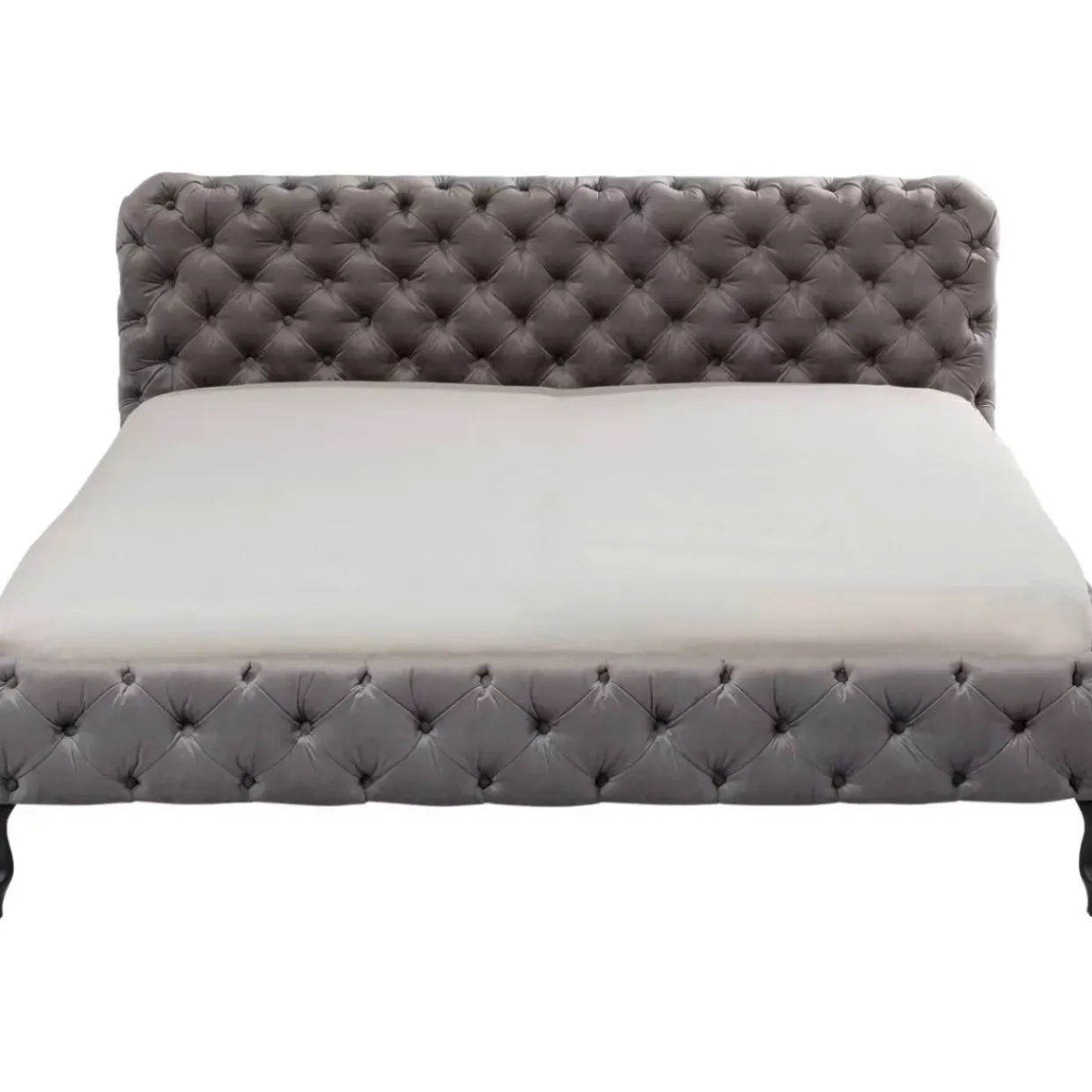 Bett Desire Velvet Silbergrau 200X200Cm