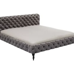 Bett Desire Velvet Silbergrau 200X200Cm