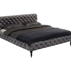 Bett Desire Velvet Silbergrau 200X200Cm