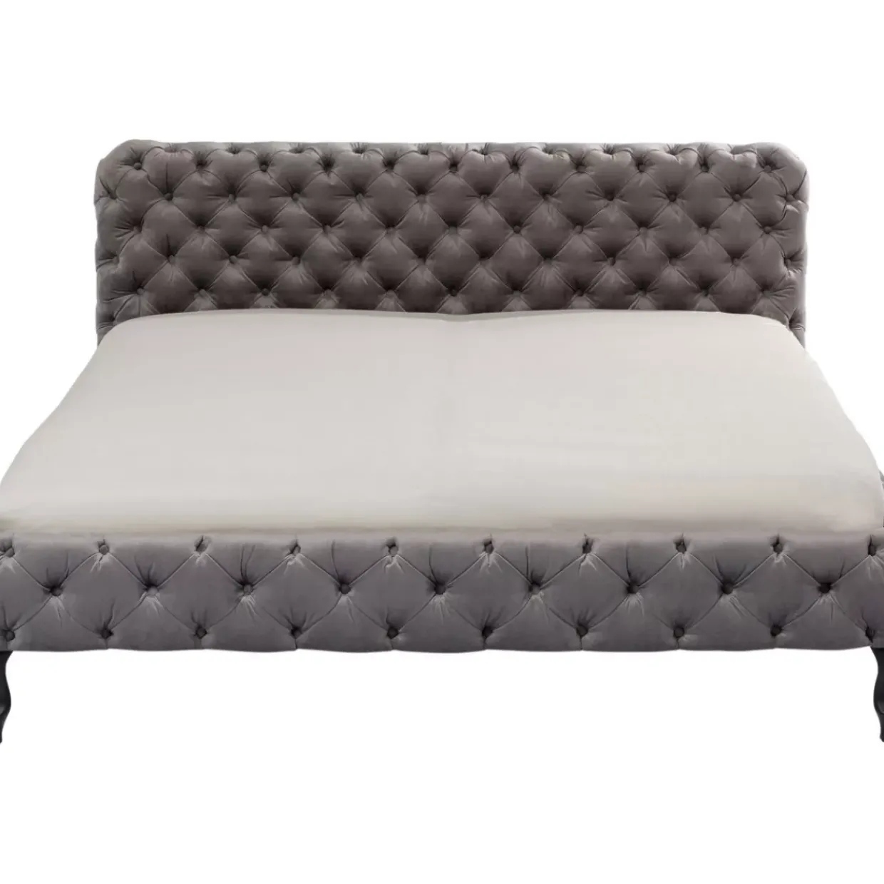 Bett Desire Velvet Silbergrau 180X200 Cm