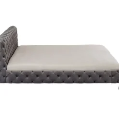 Bett Desire Velvet Silbergrau 180X200 Cm