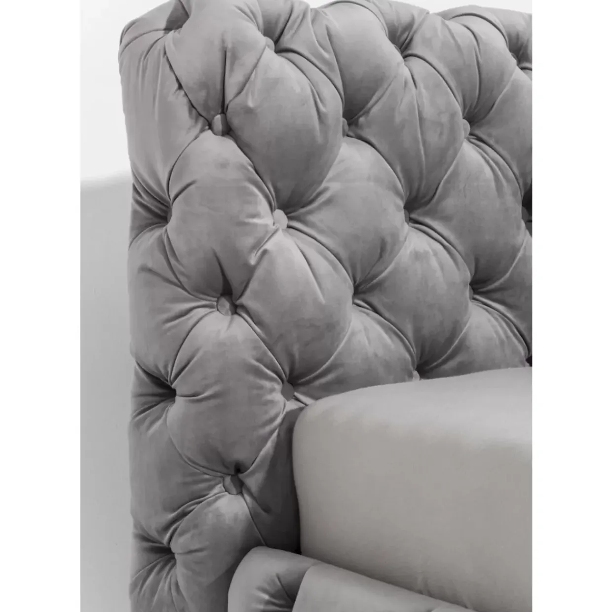 Bett Desire Velvet Silbergrau 180X200 Cm