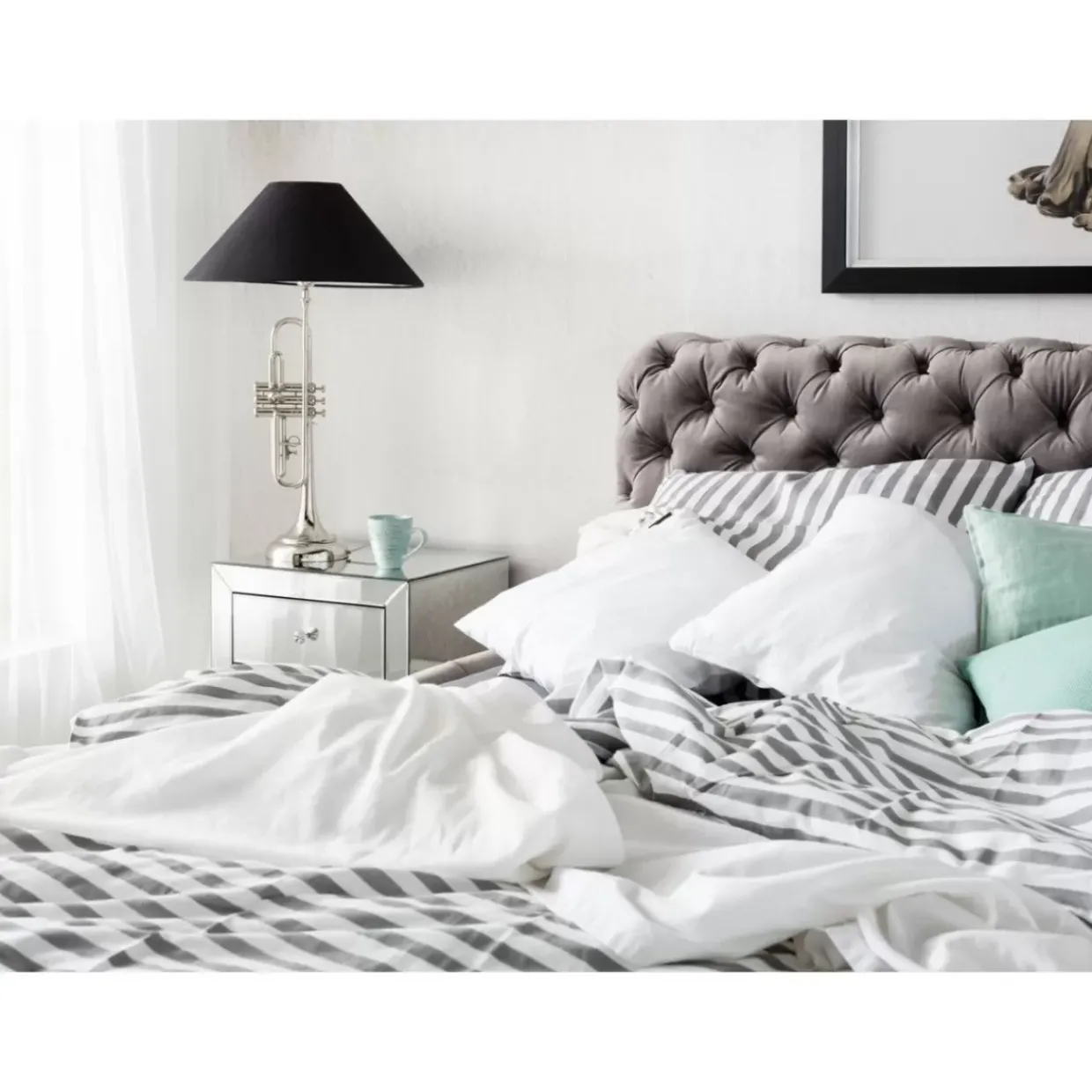 Bett Desire Velvet Silbergrau 180X200 Cm