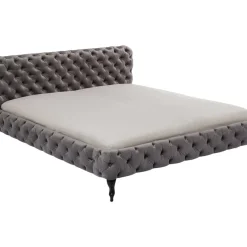 Bett Desire Velvet Silbergrau 180X200 Cm