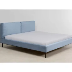 Bett East Side Cord Blau 180X200Cm