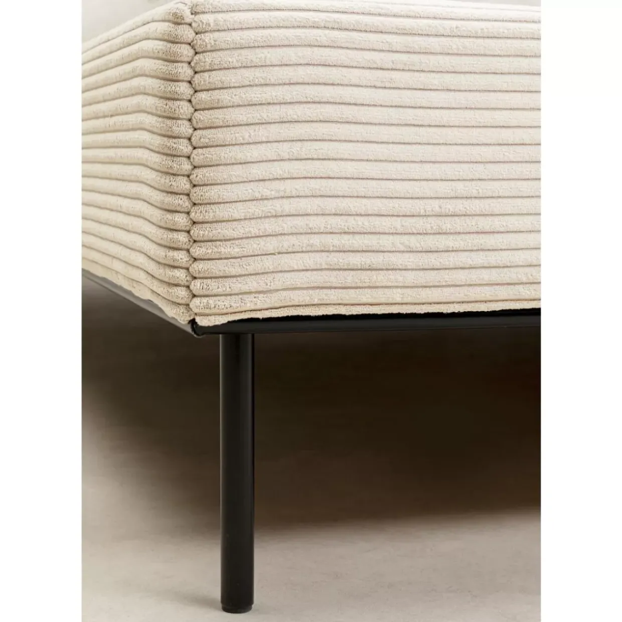 Bett East Side Cord Creme 160X200Cm