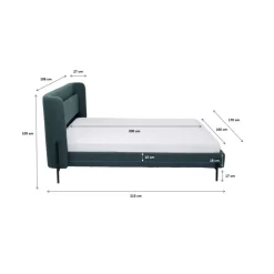 Bett Tivoli Grun 160X200