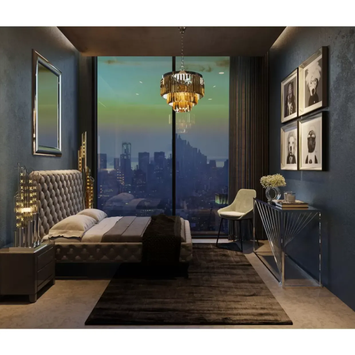 Bild Frame Mirror Designer Dog 60X60