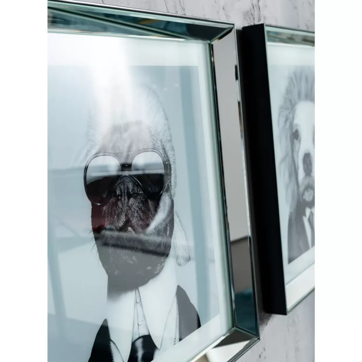 Bild Frame Mirror Designer Dog 60X60