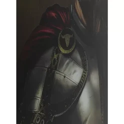 Bild Glas Knight Cow 120X120