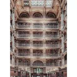 Bild Glas Library 150X100Cm