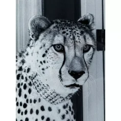 Bild Glas Metallic Gepard 100X150