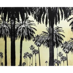Bild Glas Metallic Palms 180X120Cm