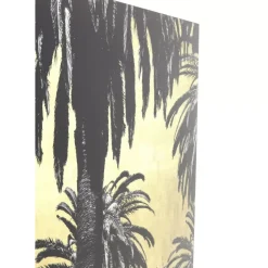 Bild Glas Metallic Palms 180X120Cm
