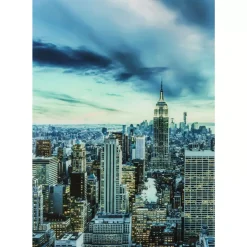 Bild Glas New York Sunset 120X160Cm