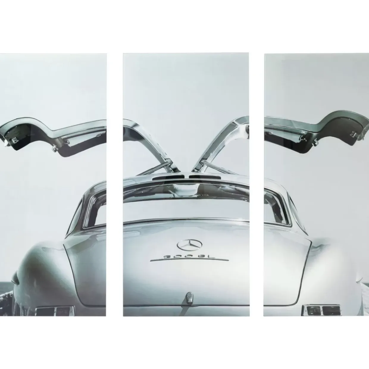 Bild Glas Triptychon Oldtimer Back 240X160Cm