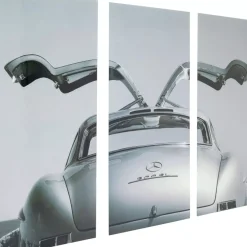 Bild Glas Triptychon Oldtimer Back 240X160Cm