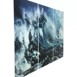 Bild Glas Triptychon Wave 240X160Cm (3/Set)