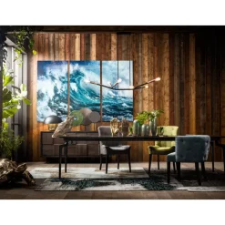 Bild Glas Triptychon Wave 240X160Cm (3/Set)