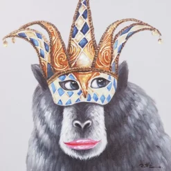 Bild Touched Carnival Monkey 70X70Cm