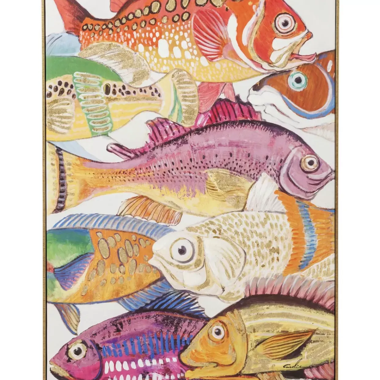 Bild Touched Fish Meeting One 100X75Cm