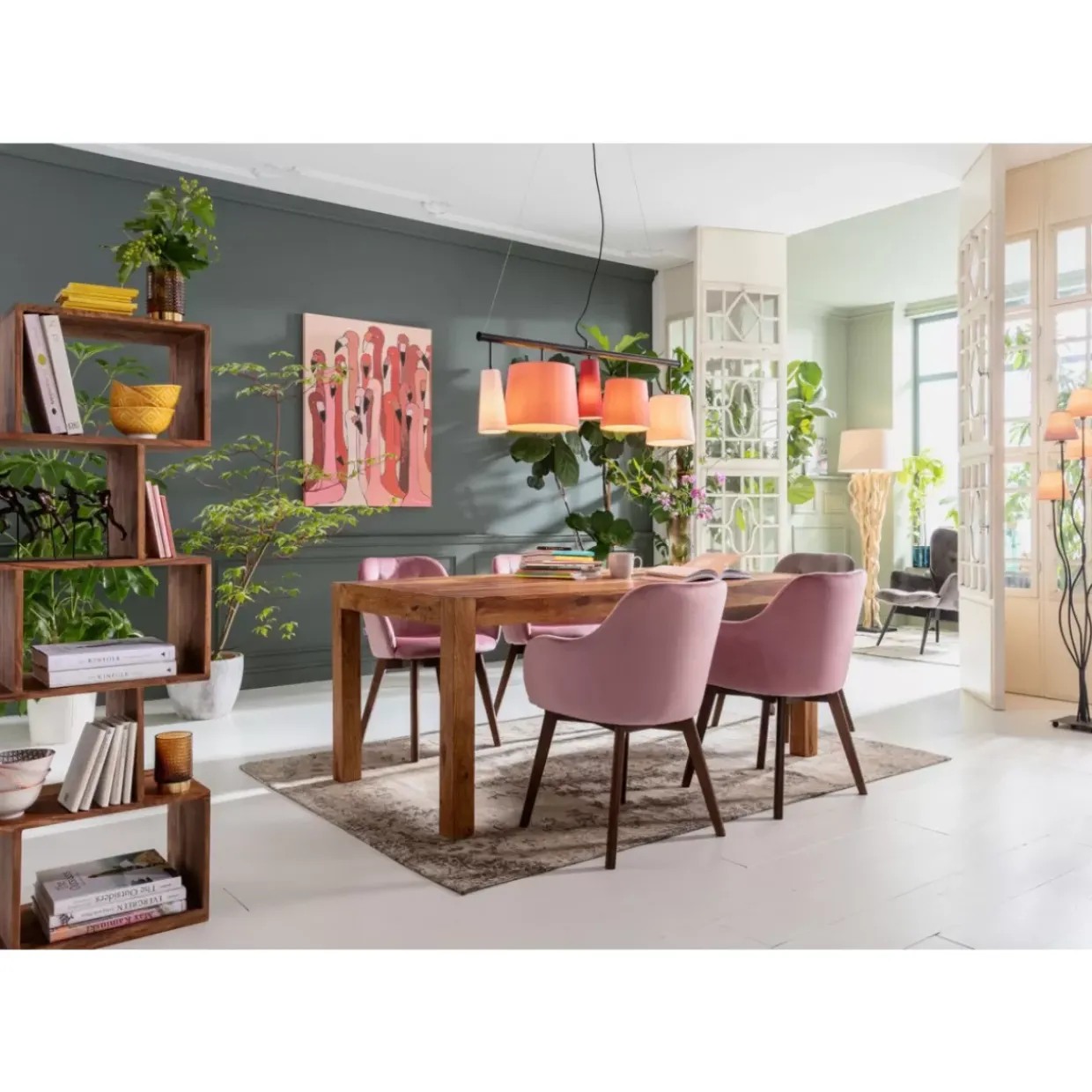 Bild Touched Flamingo Meeting 120X90Cm