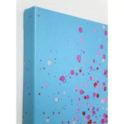 Bild Touched Flower Boat Blau Pink 160X120Cm