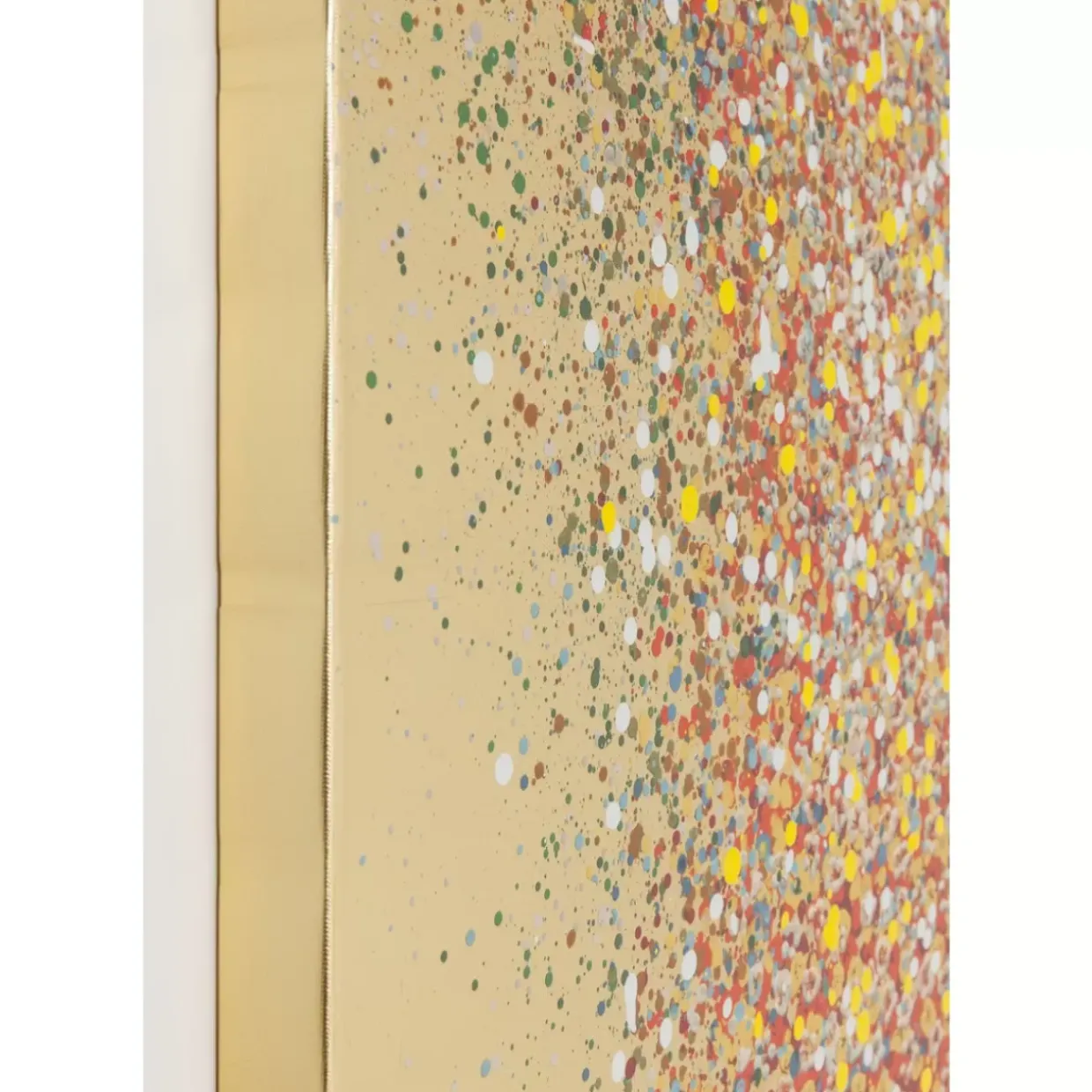 Bild Touched Flower Boat Gold Rot 120X160Cm