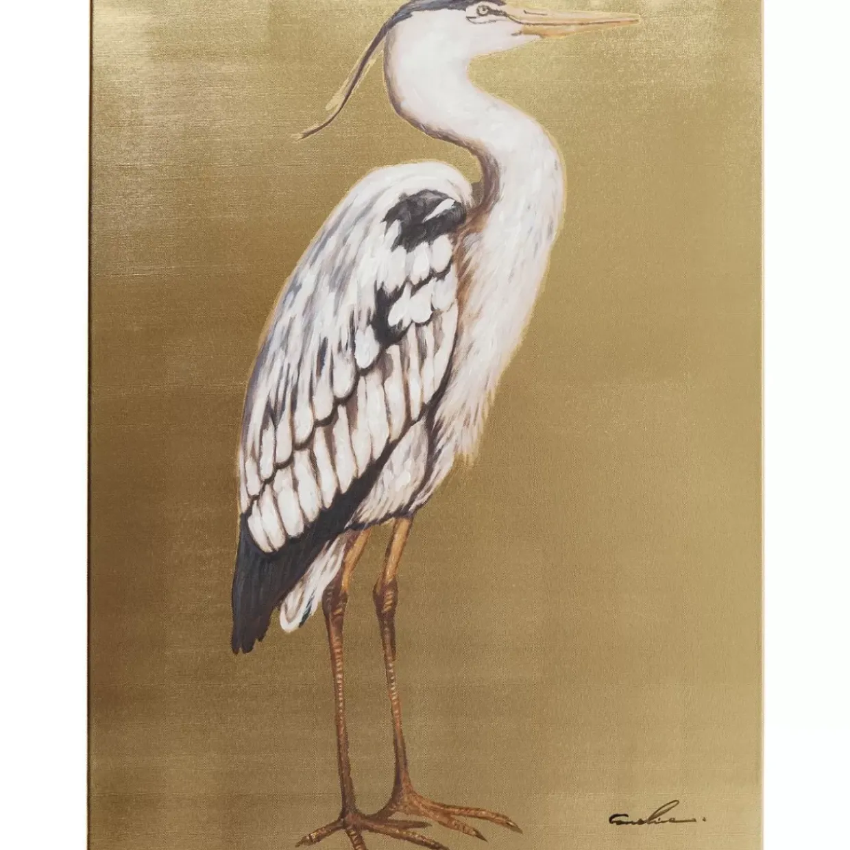 Bild Touched Heron Right 70X50Cm