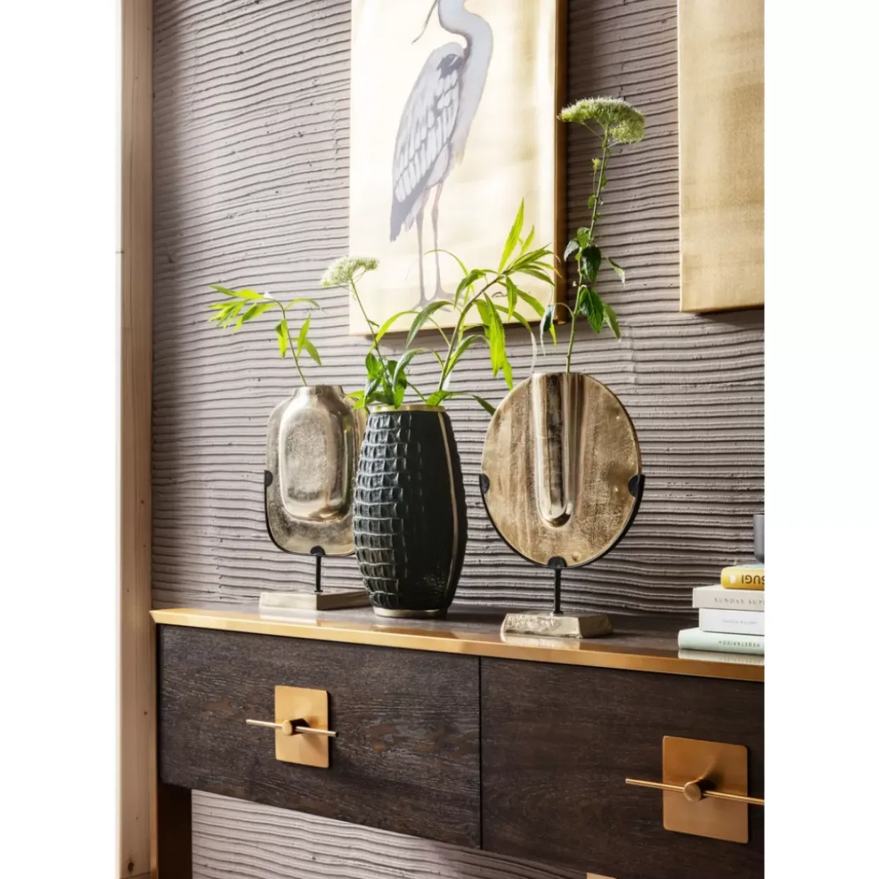 Bild Touched Heron Right 70X50Cm