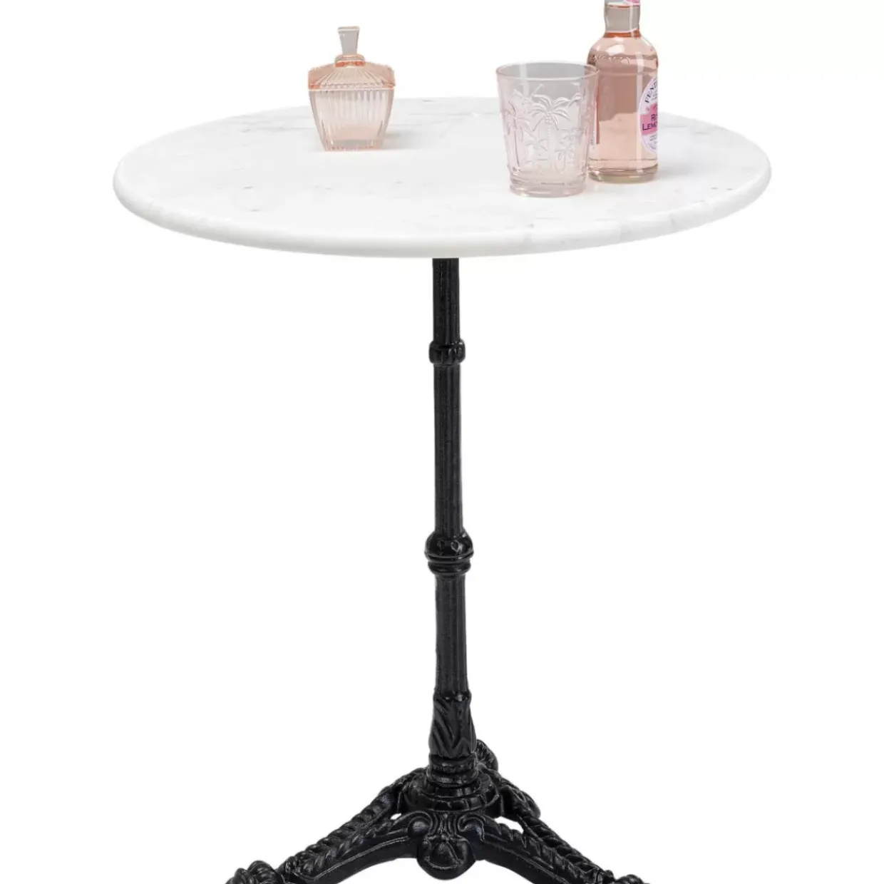 Bistrotisch Kaffeehaus Rund Weiss O60