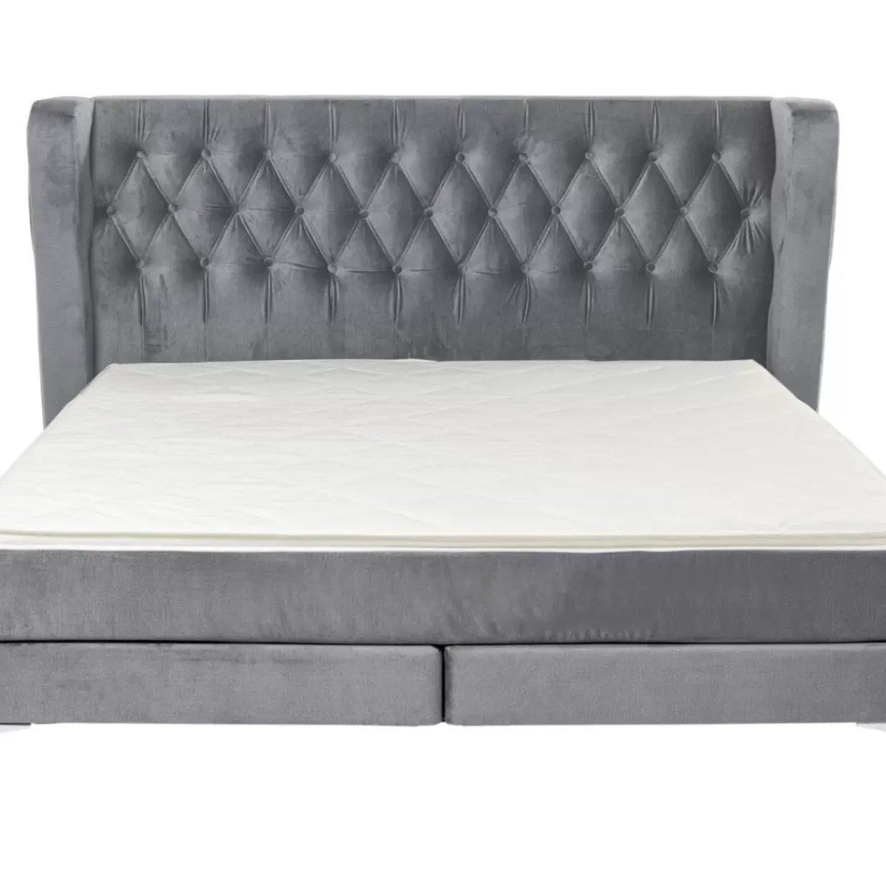 Boxspringbett Benito Moon Grau 160X200Cm