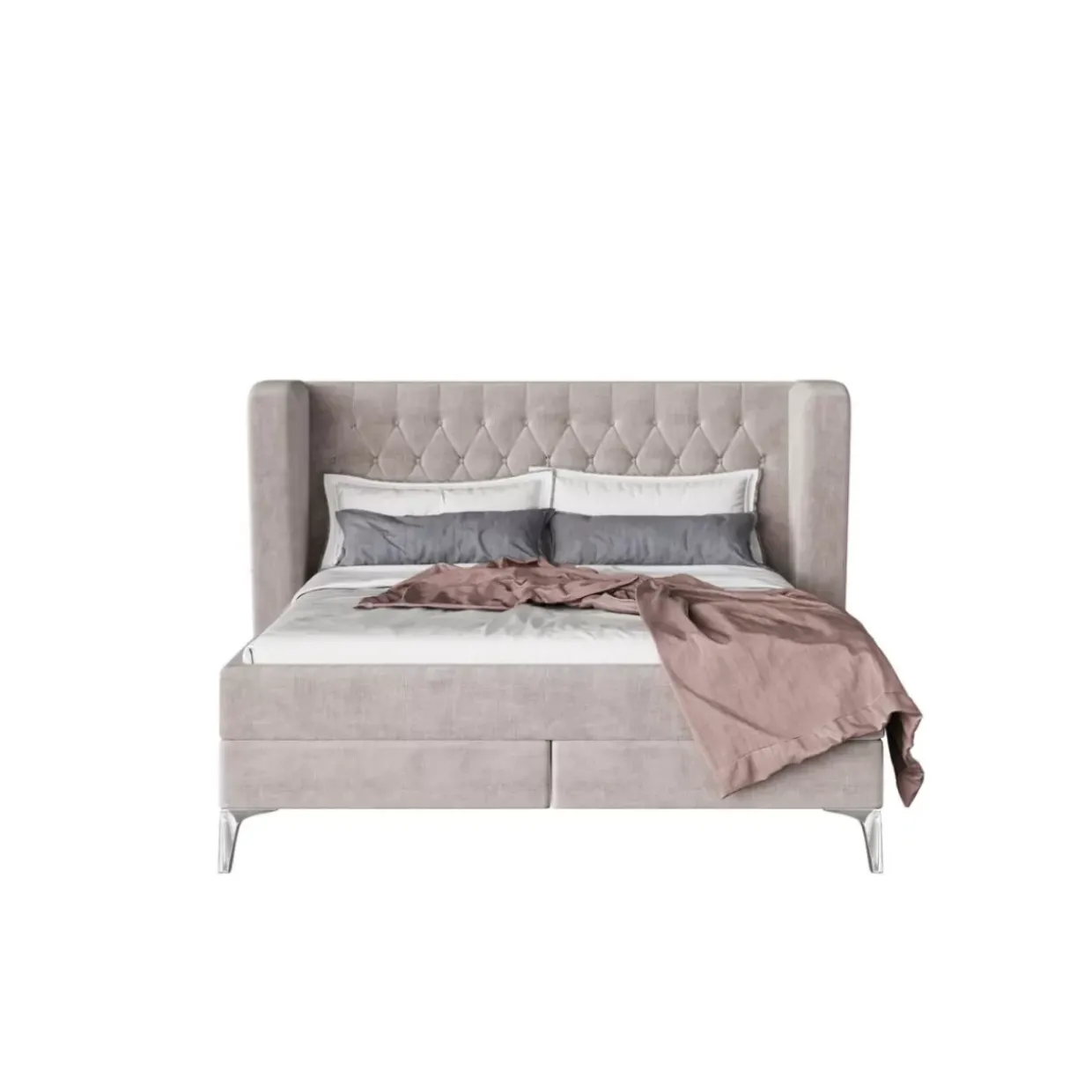 Boxspringbett Benito Moon Creme 160X200Cm