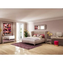 Boxspringbett Benito Moon Creme 160X200Cm