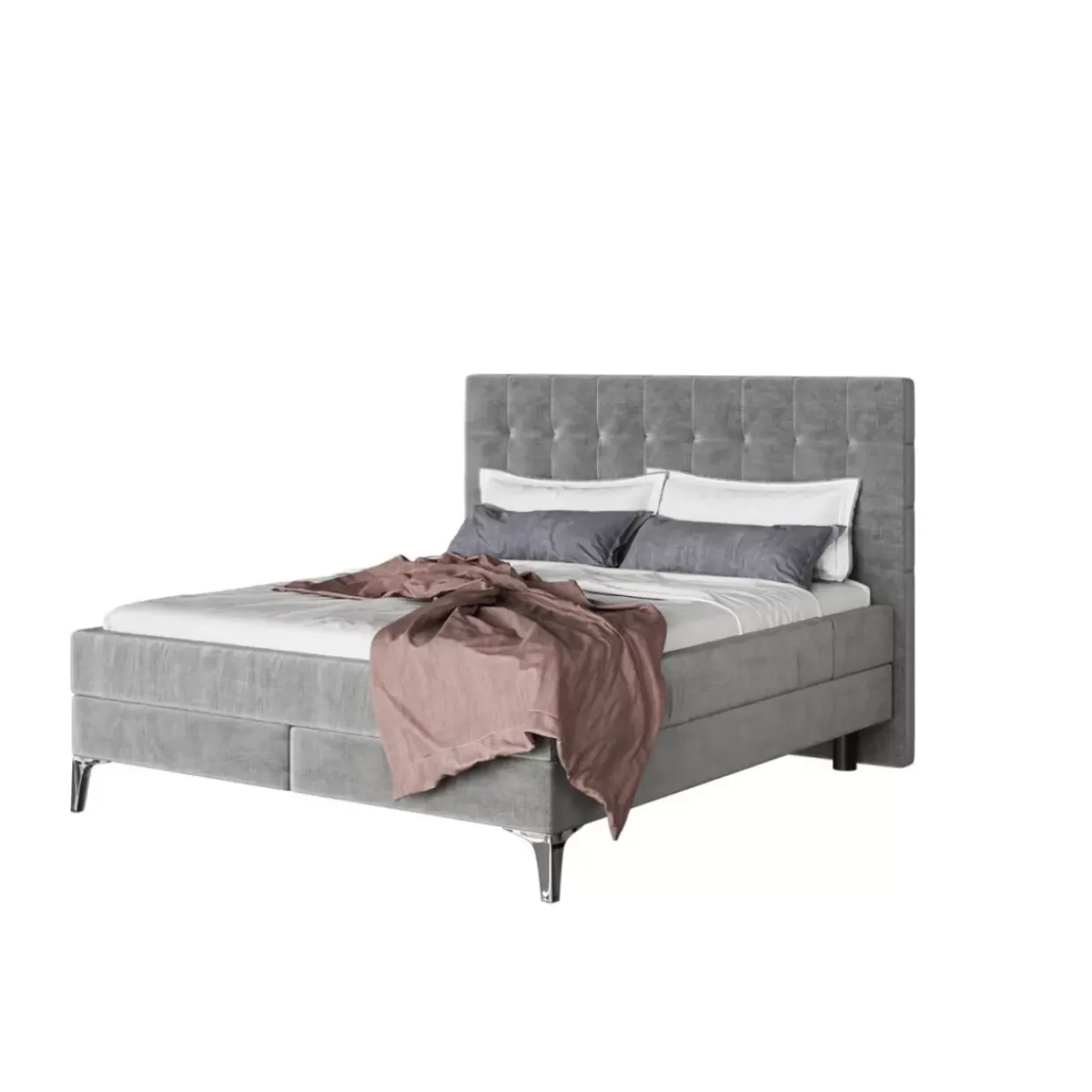 Boxspringbett Benito Star Grau 180X200Cm