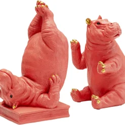 Buchstutze Hippo Pink (2/Set)