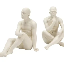 Buchstutze Meditating Man (2/Set)
