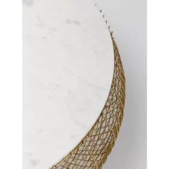 Couchtisch Cesta Marmor Gold O100Cm